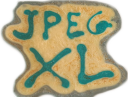 JXL logo on pancake